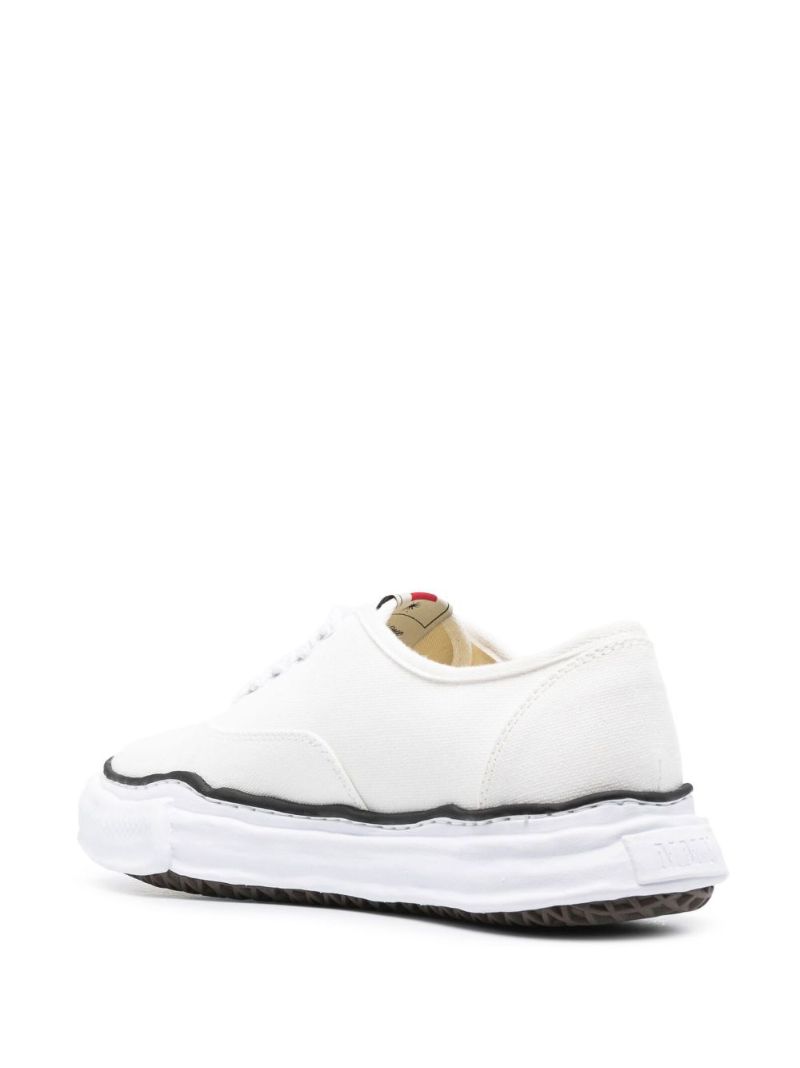 White Baker Canvas Low-top Sneakers