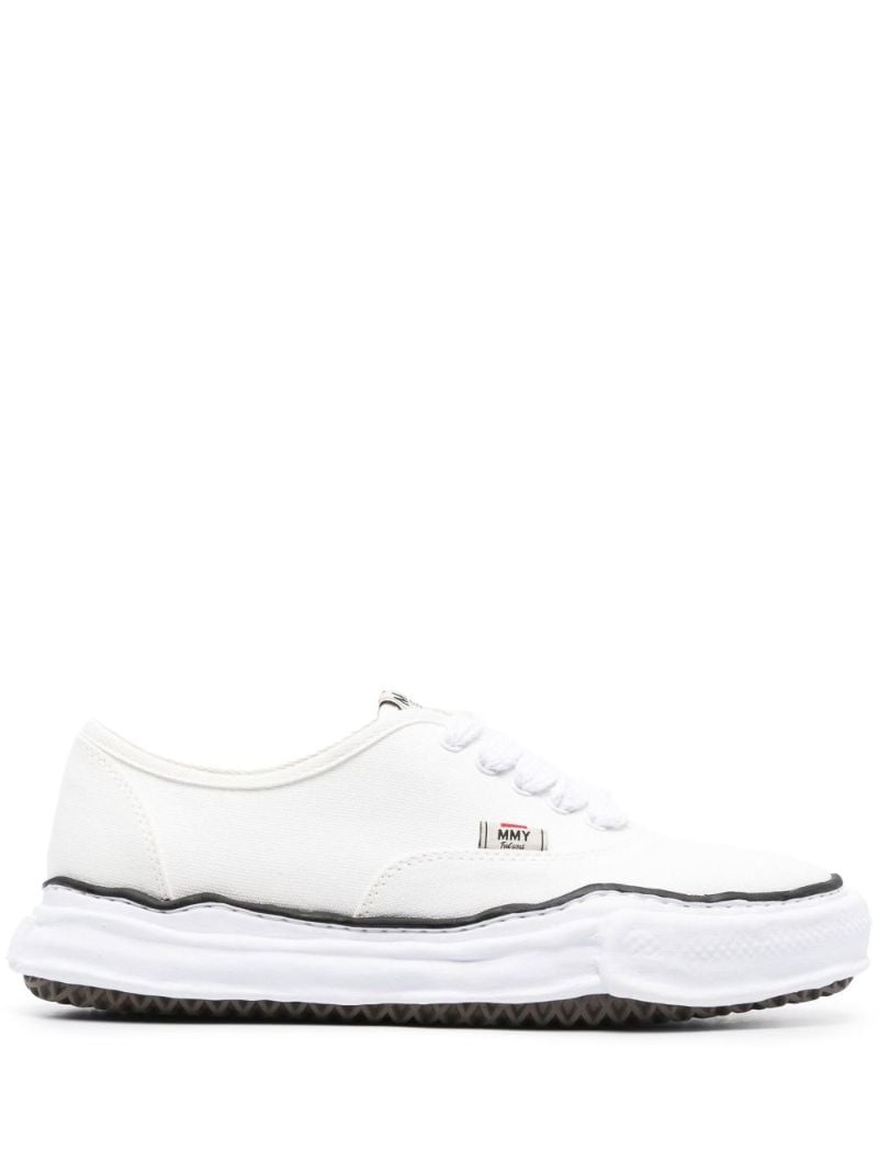 White Baker Canvas Low-top Sneakers