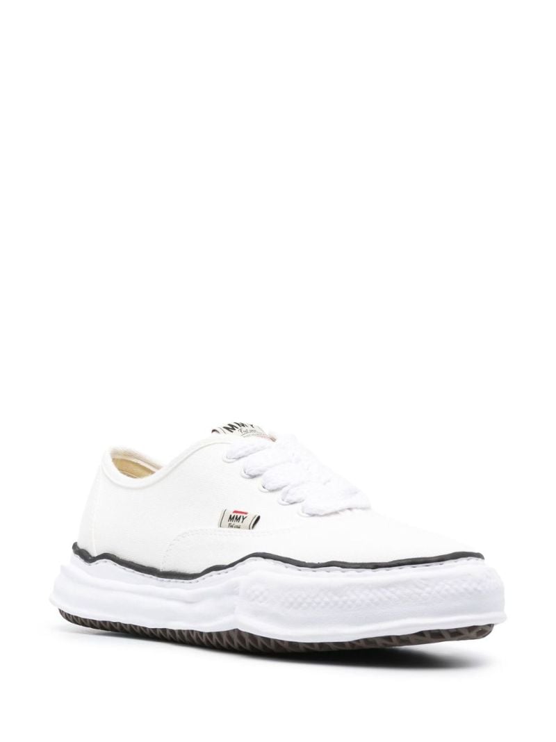 White Baker Canvas Low-top Sneakers
