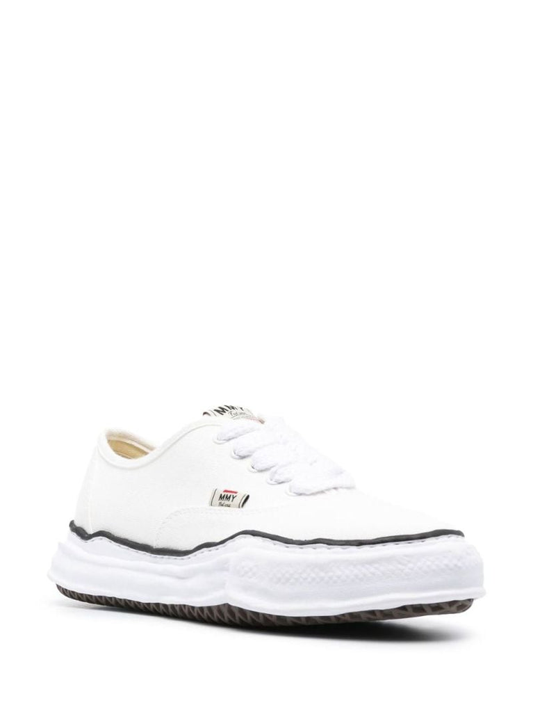 White Baker Canvas Low-top Sneakers