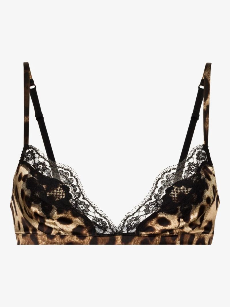 Brown Leopard Print Soft Cup Bra