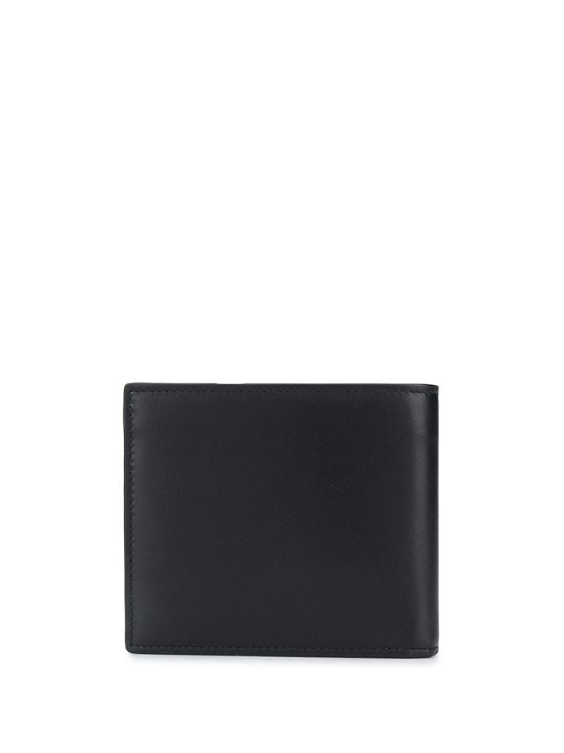 Black Logo Bifold Leather Wallet