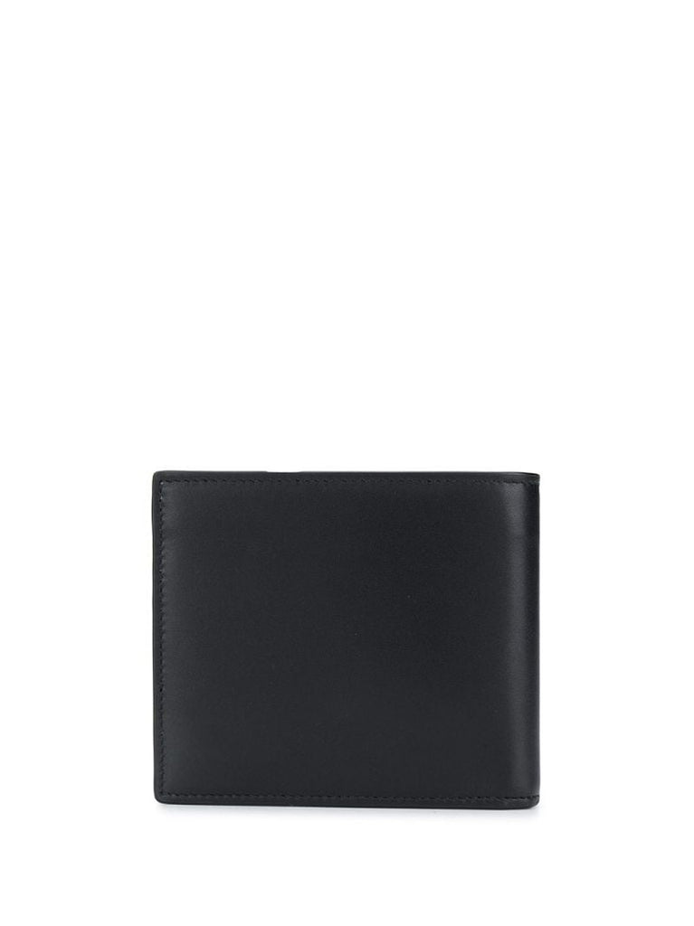 Black Logo Bifold Leather Wallet