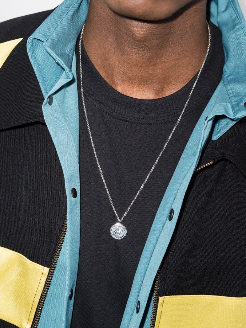 Sterling Silver Coin Pendant Necklace