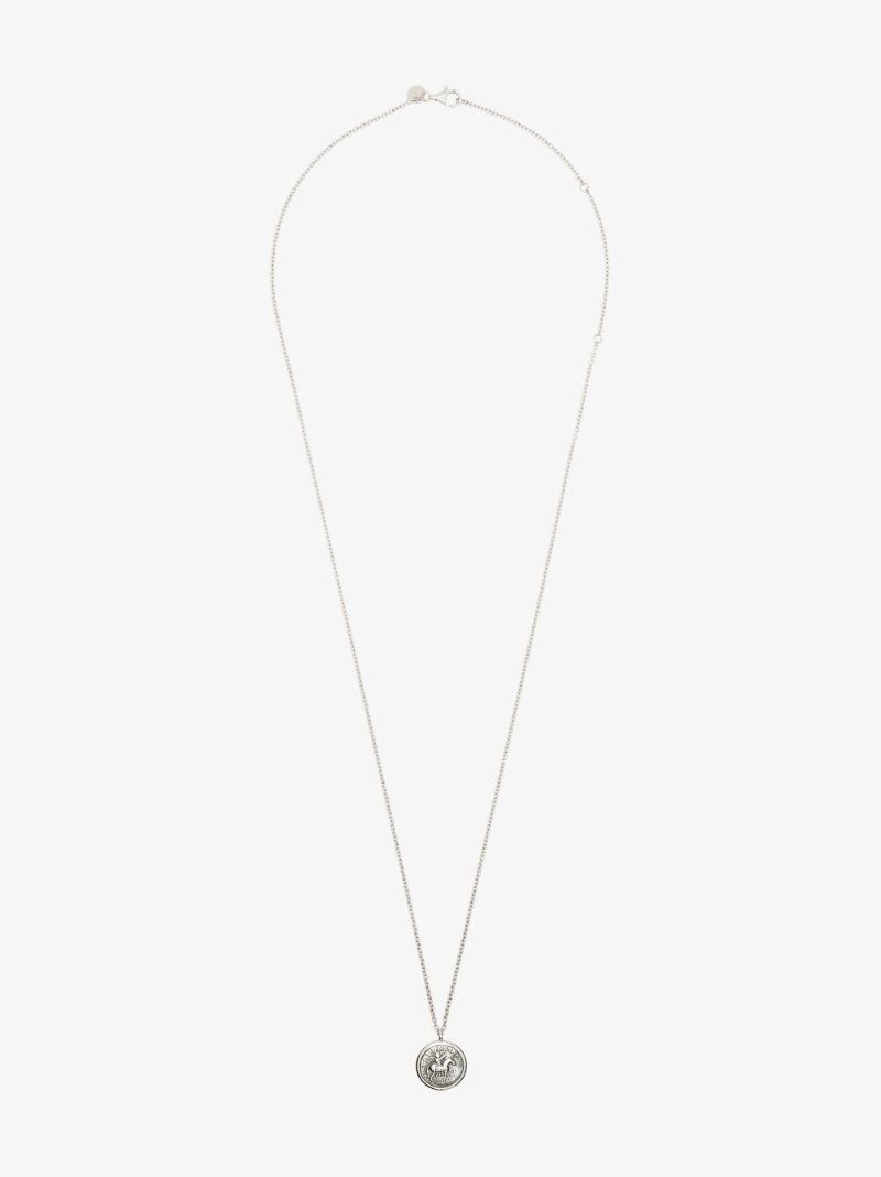 Sterling Silver Coin Pendant Necklace