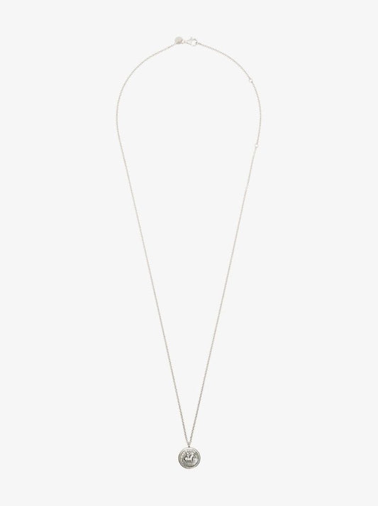 Sterling Silver Coin Pendant Necklace