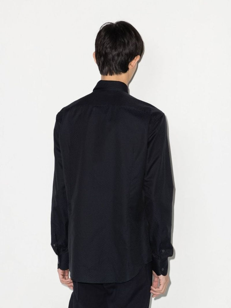 Black Gancini Long Sleeve Shirt