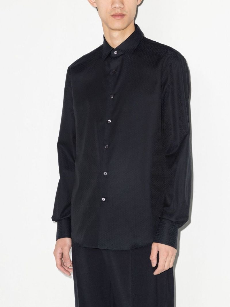 Black Gancini Long Sleeve Shirt