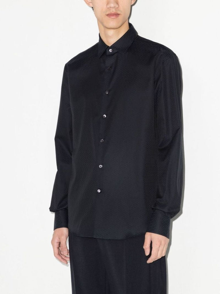 Black Gancini Long Sleeve Shirt