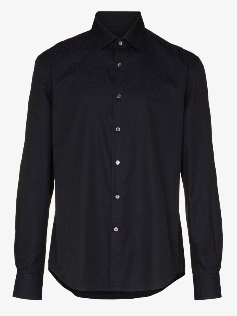 Black Gancini Long Sleeve Shirt