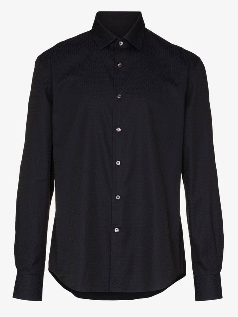 Black Gancini Long Sleeve Shirt