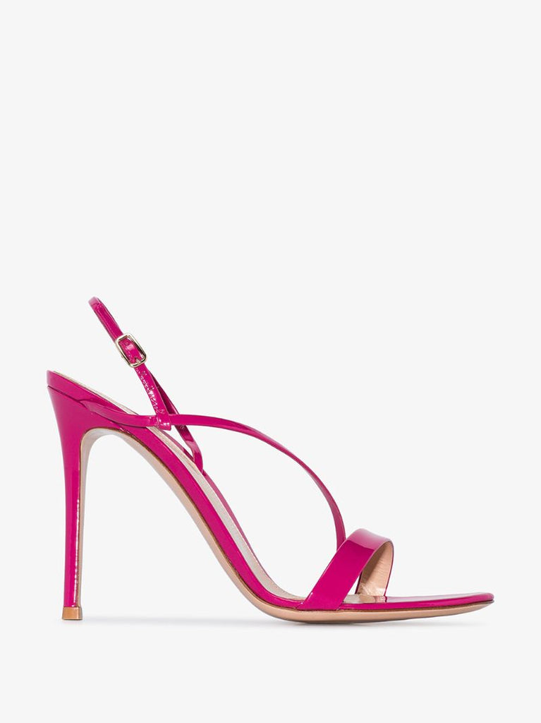 Pink Manhattan 105 Patent Leather Slingback Sandals