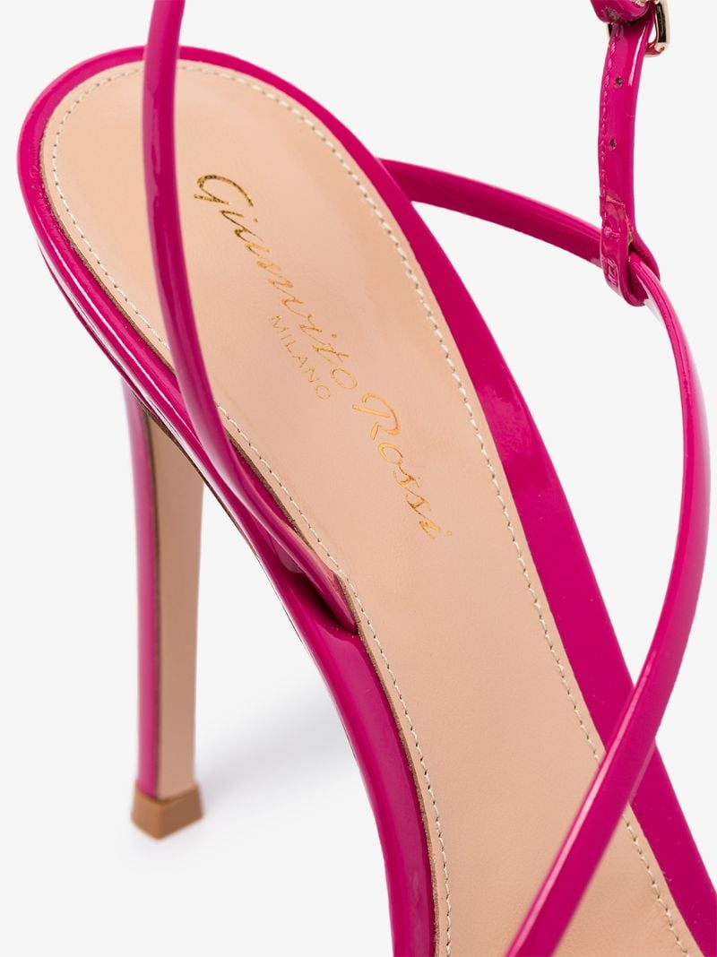 Pink Manhattan 105 Patent Leather Slingback Sandals