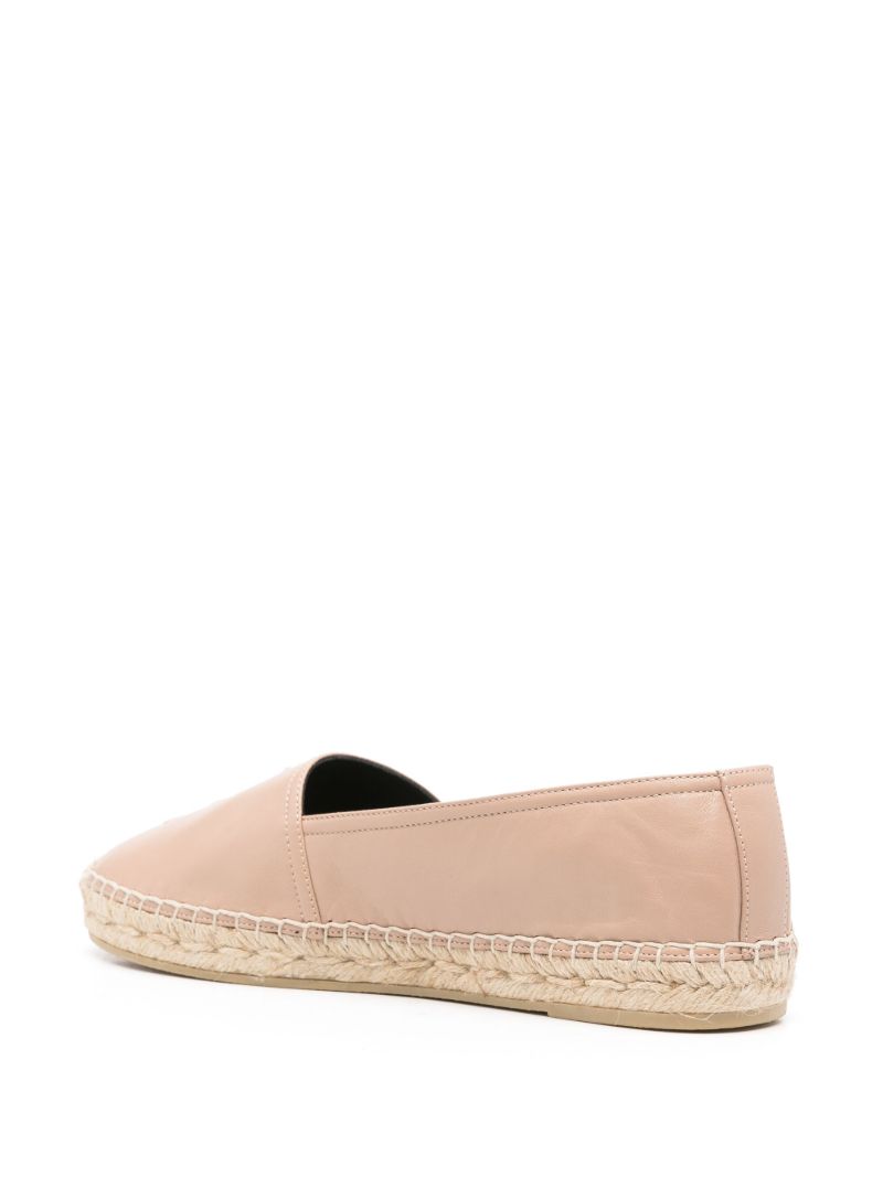 Pink Embossed Logo Espadrilles