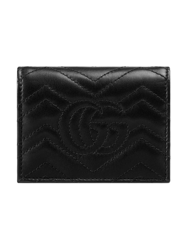 Black Gg Marmont Leather Wallet