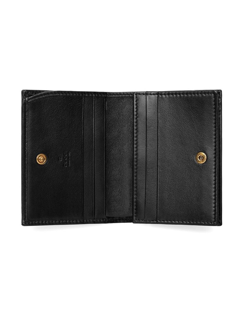 Black Gg Marmont Leather Wallet