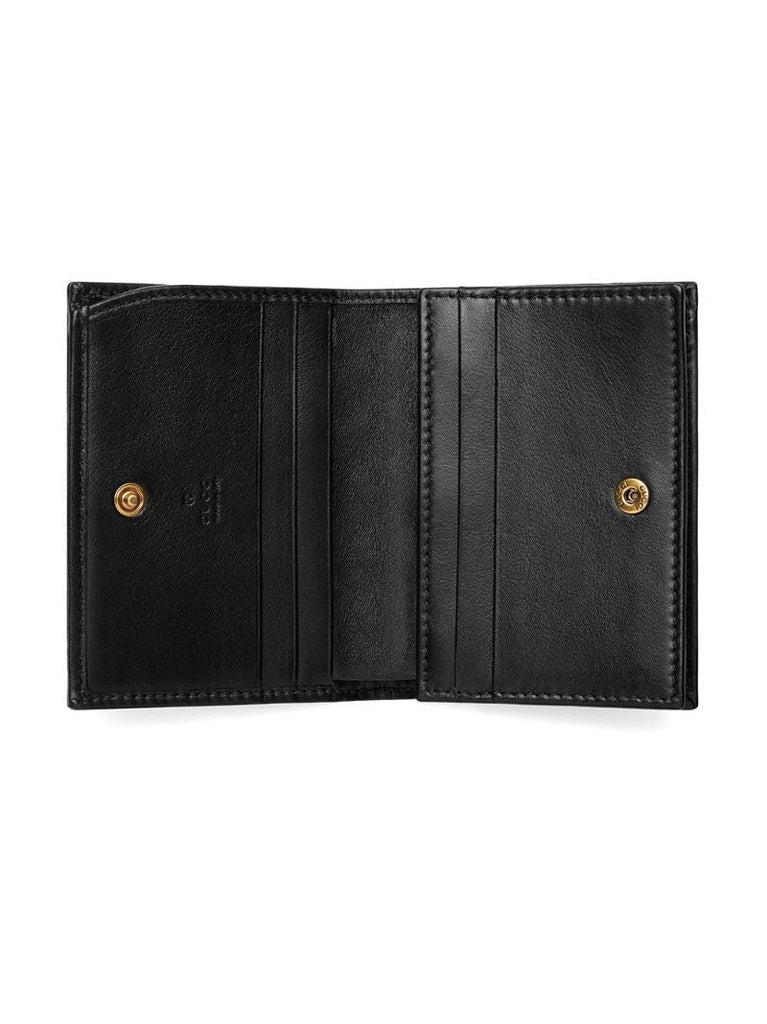Black Gg Marmont Leather Wallet