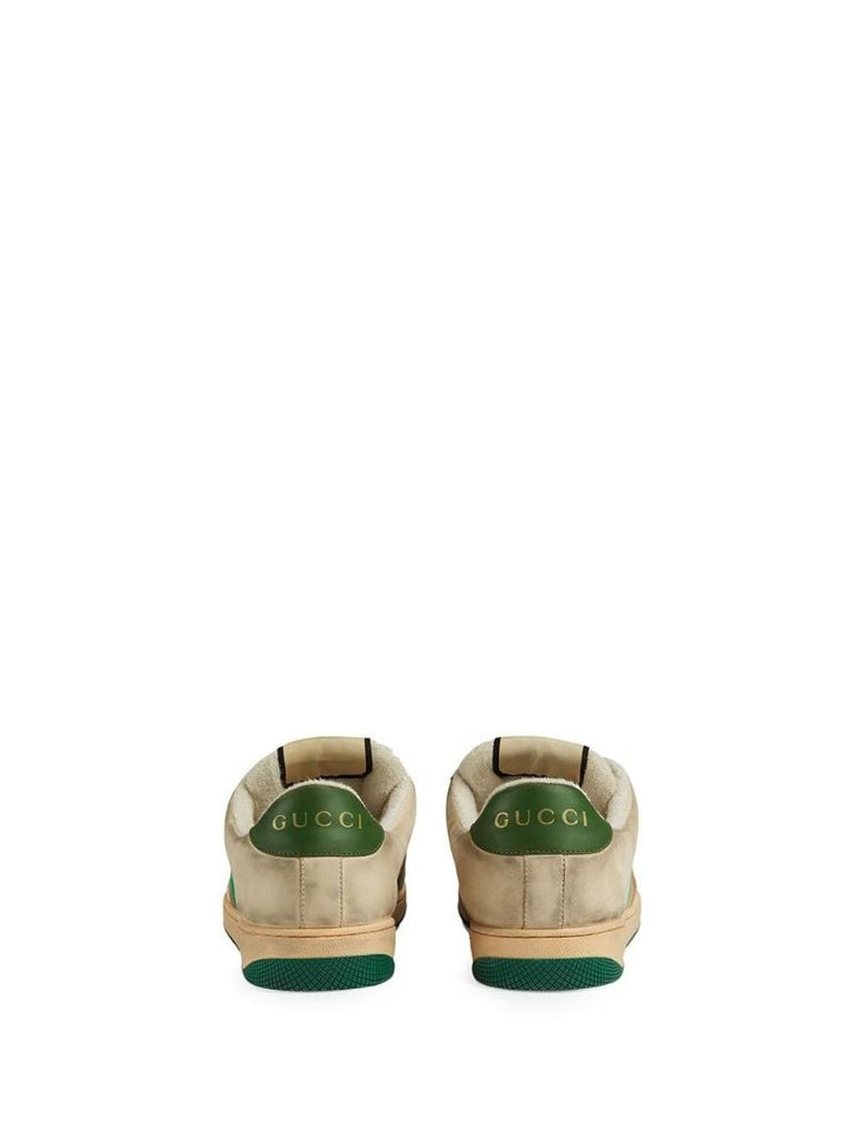 Beige, Red and Green Virtus Leather Sneaker