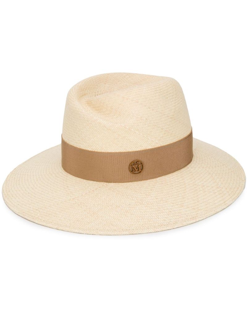 Neutral Logo Plaque Straw Hat