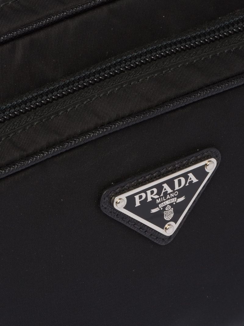 Black Nylon Cross Body Bag