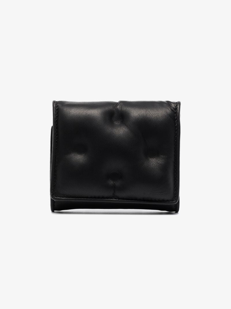 Black Padded Leather Wallet