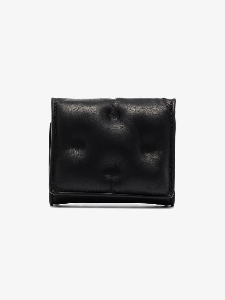 Black Padded Leather Wallet