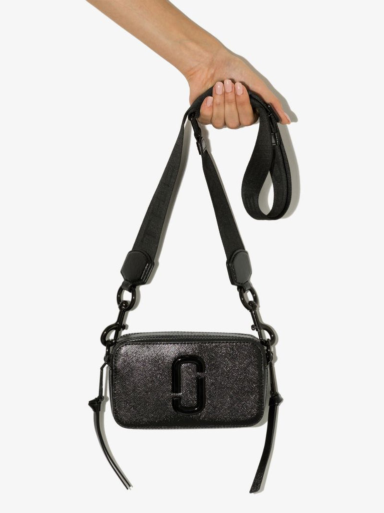 Black the Snapshot Leather Cross Body Bag