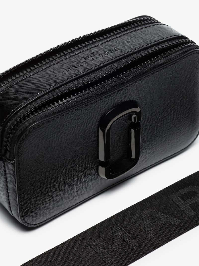 Black the Snapshot Leather Cross Body Bag