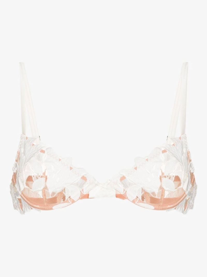 Lily Embroidered Plunge Demi Bra