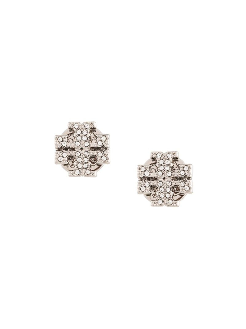 Silver-tone Kira Crystal Stud Earrings