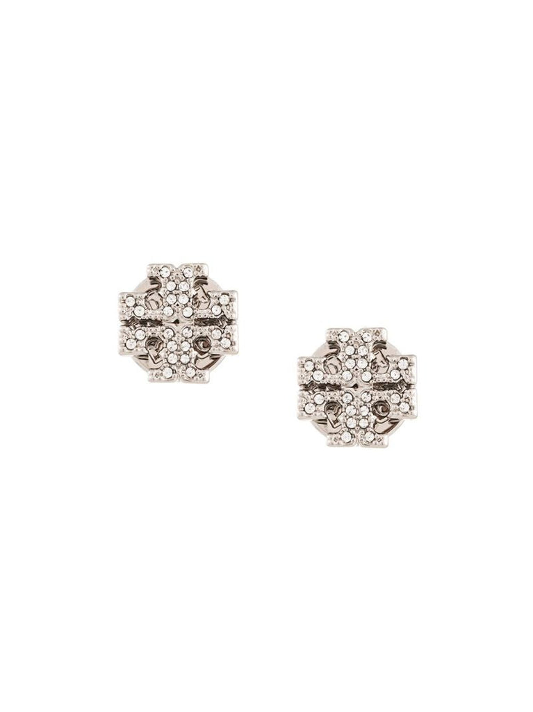 Silver-tone Kira Crystal Stud Earrings