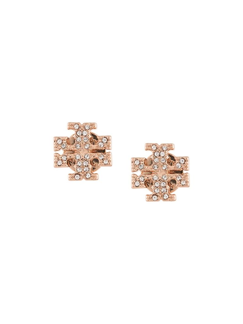 Rose Gold-tone Kira Crystal Stud Earrings