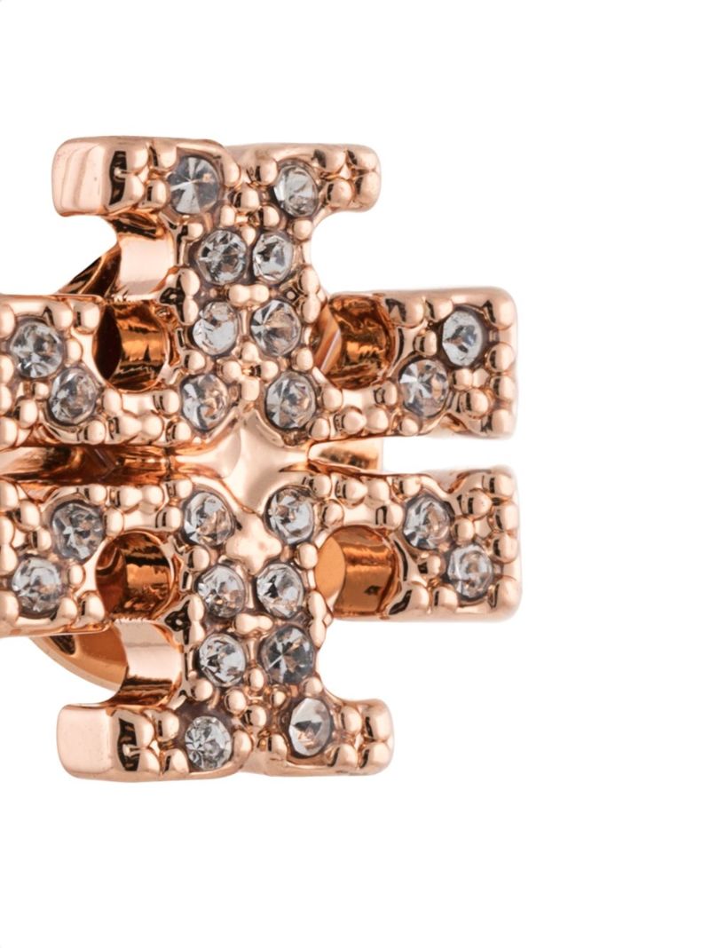 Rose Gold-tone Kira Crystal Stud Earrings