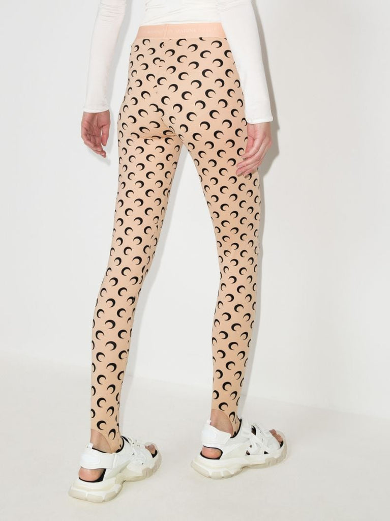 Crescent Moon Print Leggings
