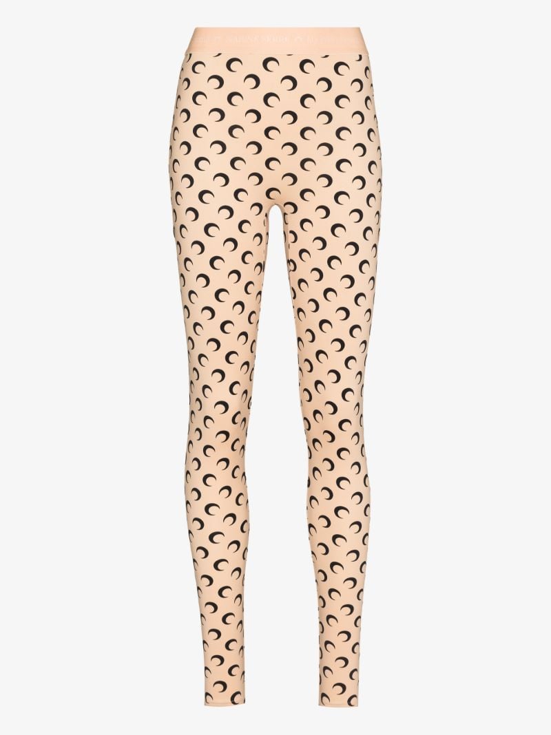 Crescent Moon Print Leggings