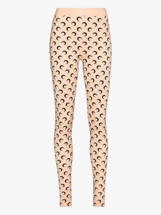 Crescent Moon Print Leggings