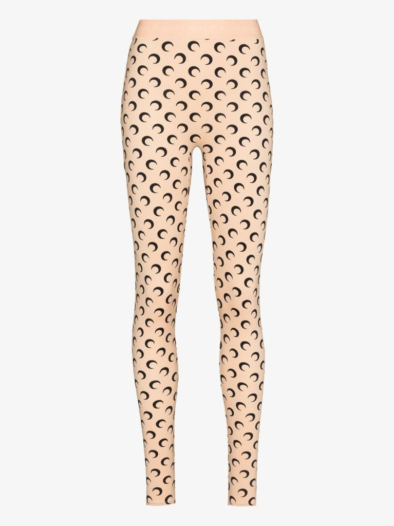 Crescent Moon Print Leggings