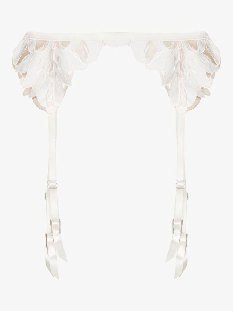 Lily Embroidered Garter Belt