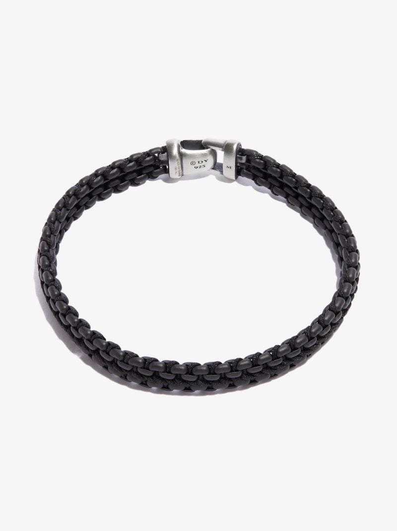 Sterling Silver Woven Box Chain Bracelet