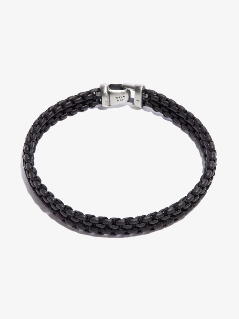 Sterling Silver Woven Box Chain Bracelet