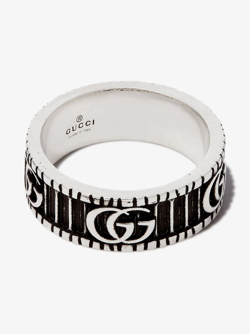 Sterling Silver Double G Ring