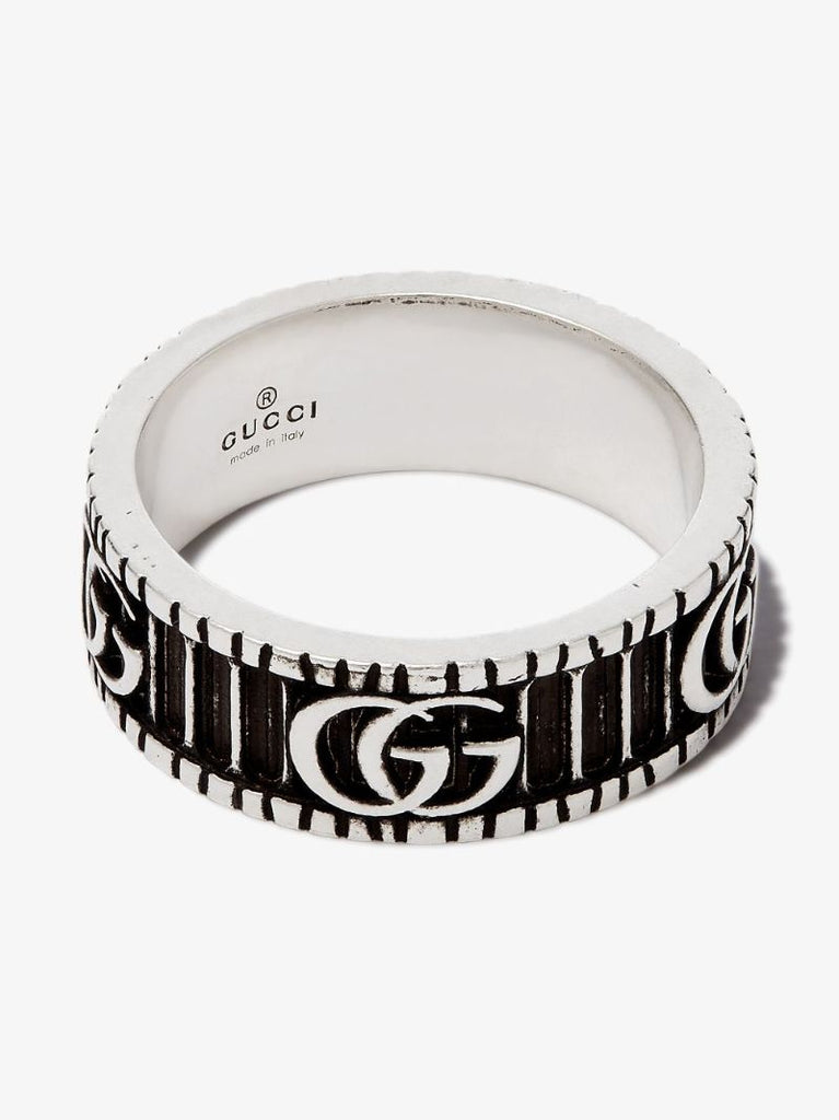 Sterling Silver Double G Ring