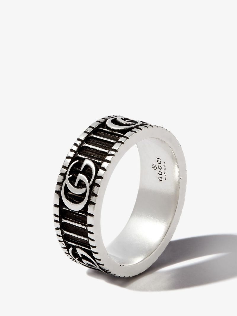 Sterling Silver Double G Ring