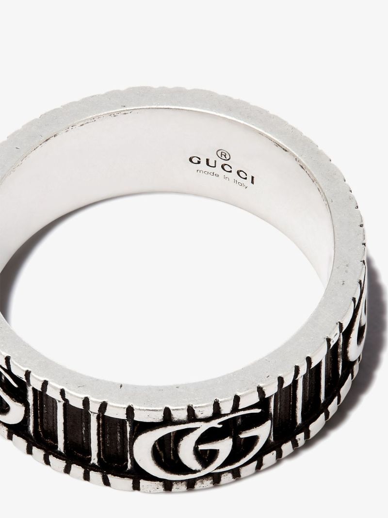 Sterling Silver Double G Ring