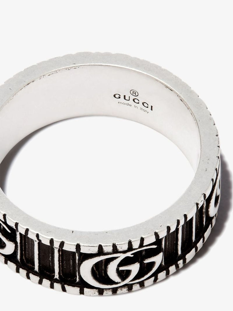 Sterling Silver Double G Ring