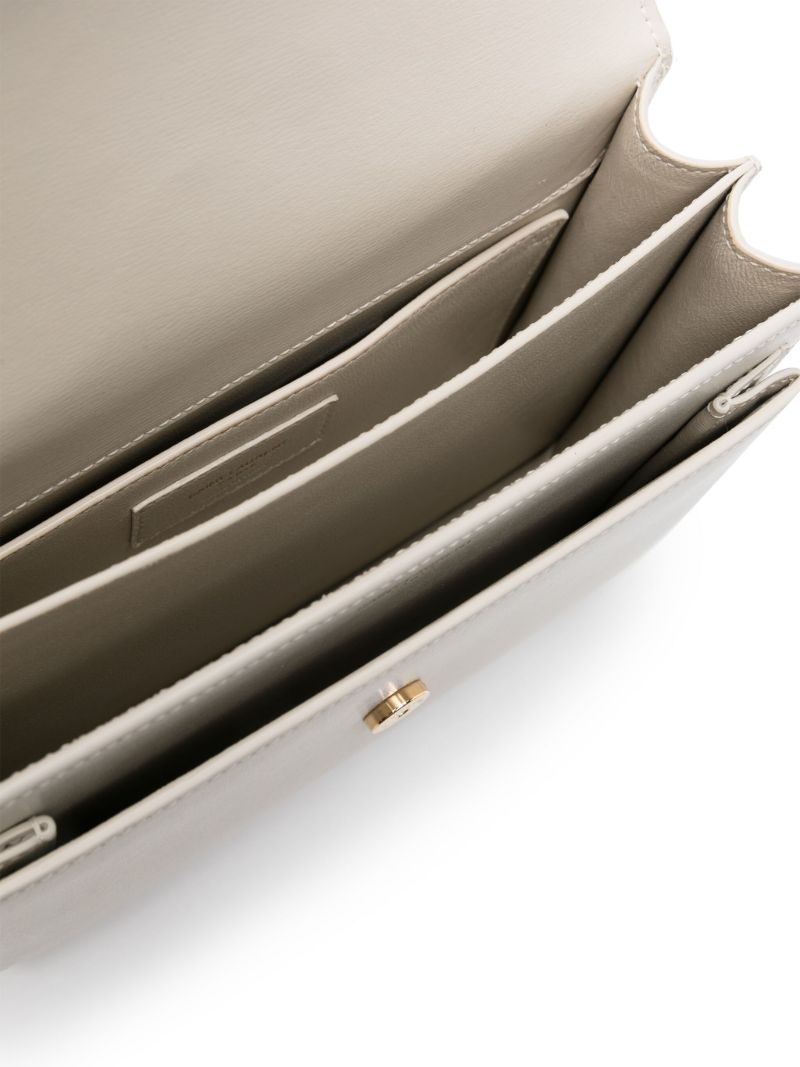 White Sunset Medium Leather Shoulder Bag
