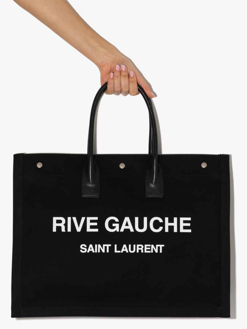 Black Rive Gauche Tote Bag