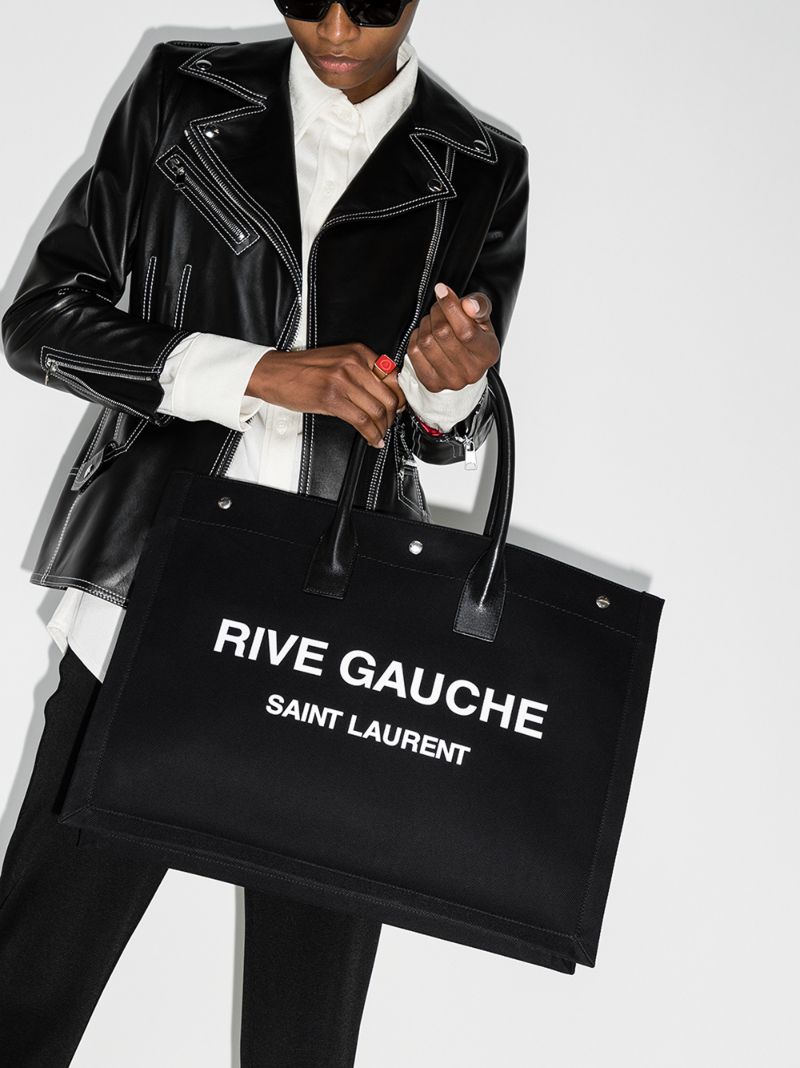 Black Rive Gauche Tote Bag