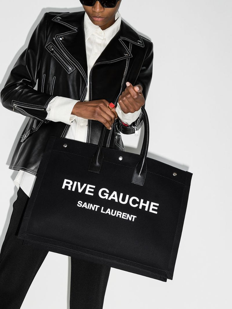 Black Rive Gauche Tote Bag