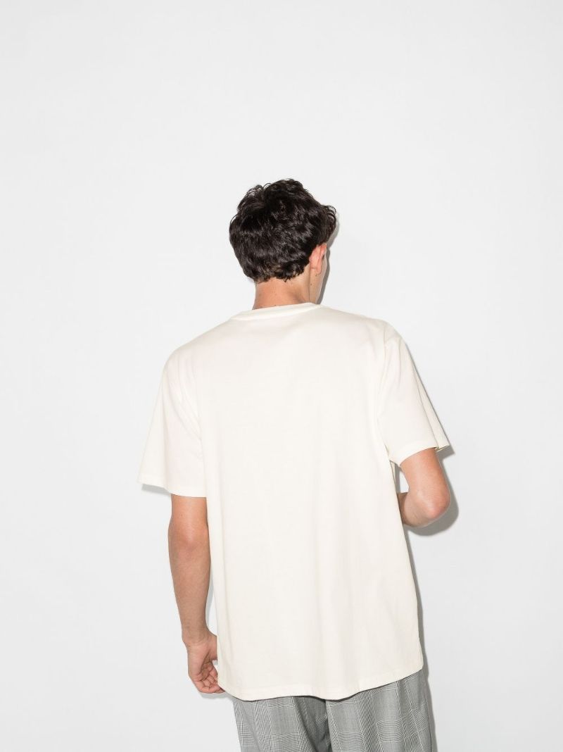 White Blade Logo Cotton T-shirt